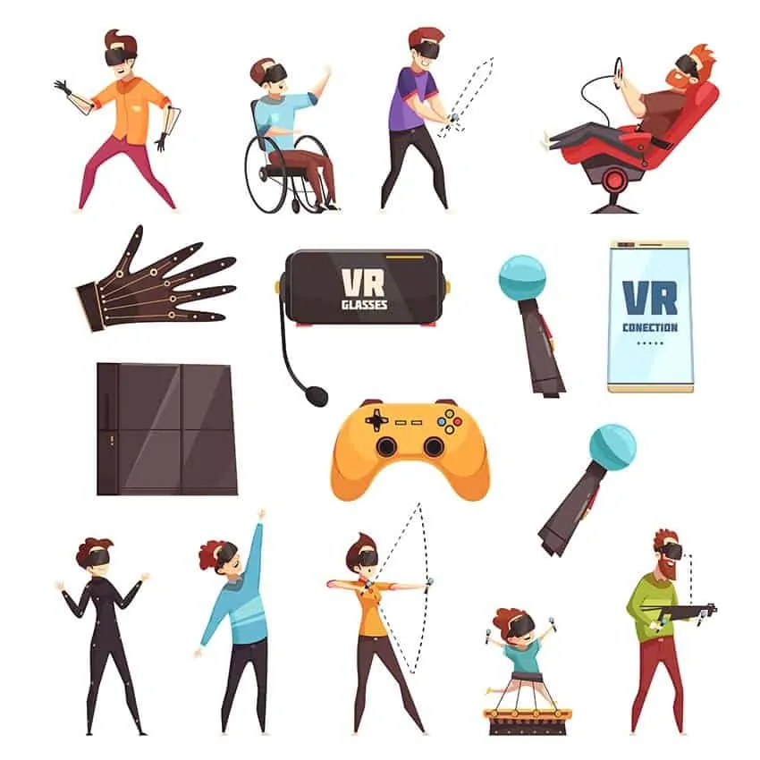 Virtual Reality VR Accessories Set