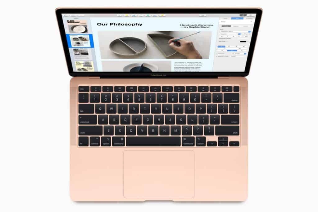 Apple new macbook air new magic keyboard 03182020