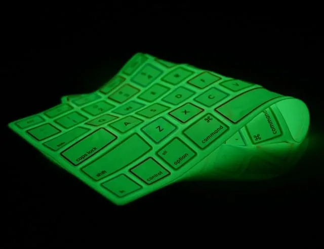 glow cover for laptop with backlit keyboard