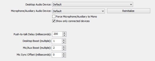 Configure Audio